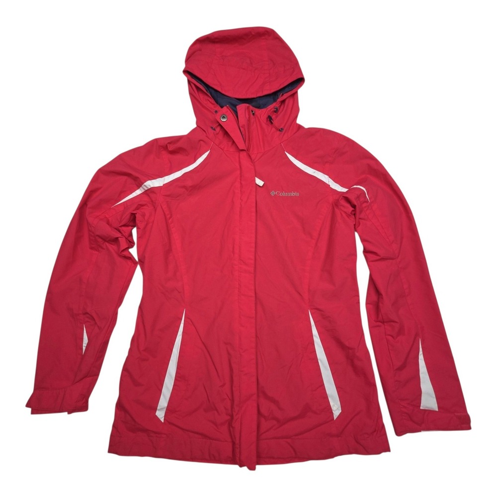 Columbia Blazing Star Interchange Rain Jacket S Pink Waterproof Shell Only